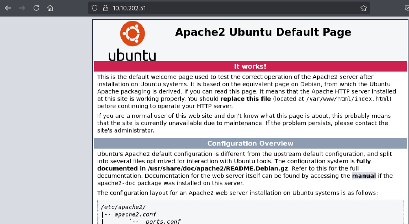 Default Apache2 Ubuntu Page